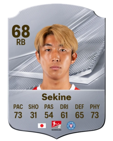 Sekine 68 Common RB FC 26 card