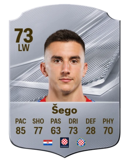 Šego 73 Common LW FC 26 card