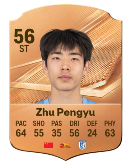 Zhu Pengyu 56 Bronze ST FC 27 card