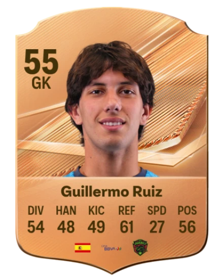 Guillermo Ruiz 55 Bronze GK FC 27 card