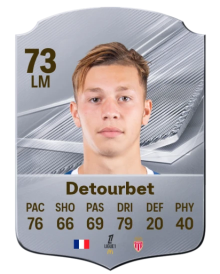 Detourbet 73 Silver LM FC 27 card