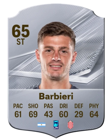 Barbieri 65 Silver ST FC 27 card