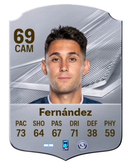 Fernández 69 Silver CAM FC 27 card