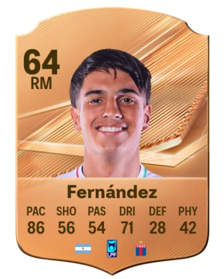 Fernández 64 Bronze RM FC 27 card