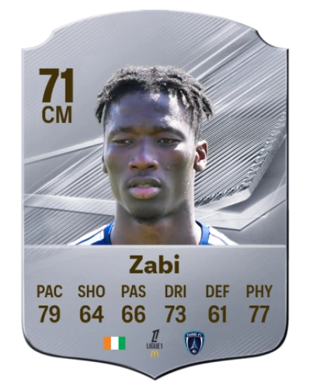 Zabi 71 Silver CM FC 27 card