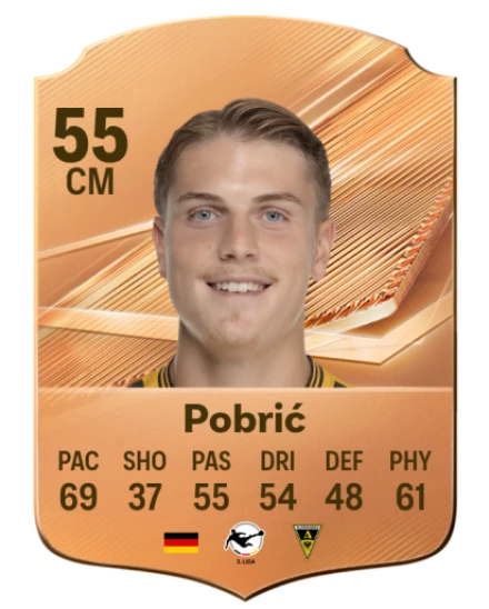 Pobrić 55 Bronze CM FC 27 card