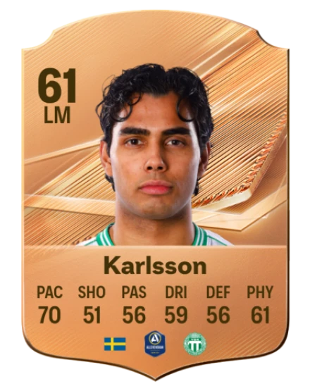 Karlsson 61 Bronze LM FC 27 card