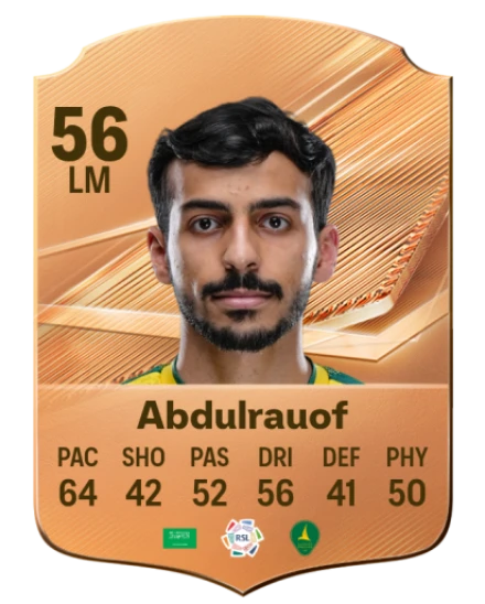 Abdulrauof 56 Bronze LM FC 27 card