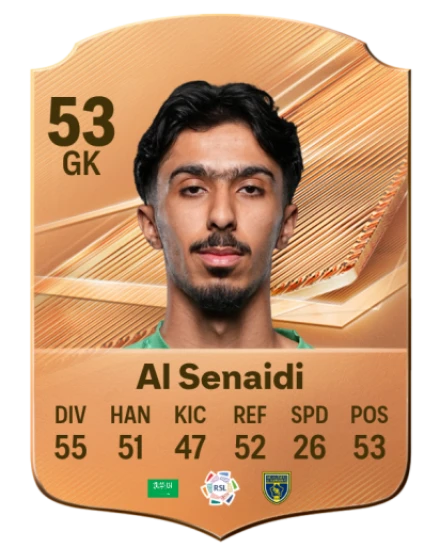 Al Senaidi 53 Bronze GK FC 27 card