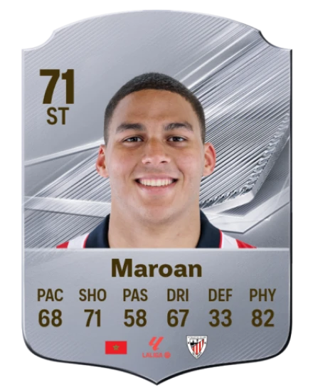 Maroan 71 Silver ST FC 27 card