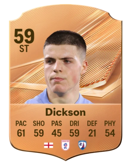 Dickson 59 Bronze ST FC 27 card