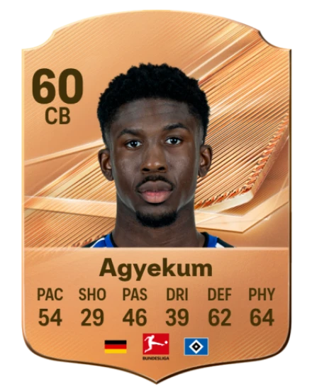 Agyekum 60 Bronze CB FC 27 card