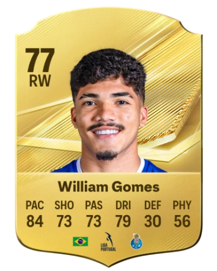William Gomes 77 Common RW FC 26 card