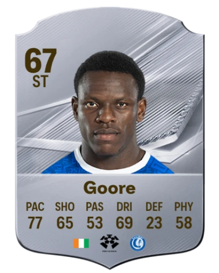 Goore 67 Silver ST FC 27 card