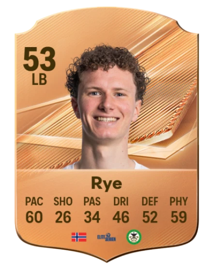 Rye 53 Bronze LB FC 27 card