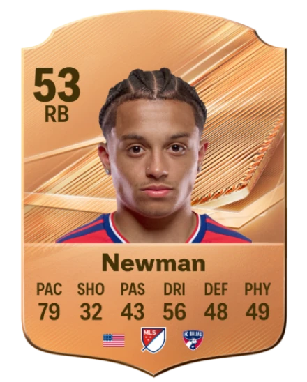 Newman 53 Bronze RB FC 27 card