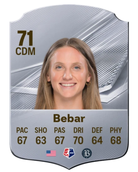Bebar 71 Silver CDM FC 27 card