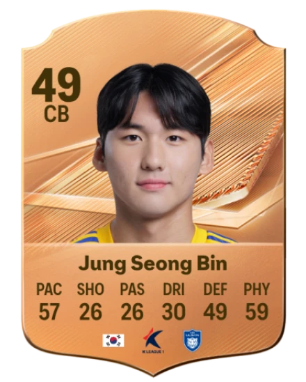 Jung Seong Bin 49 Bronze CB FC 27 card