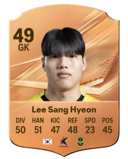 Lee Sang Hyeon 49 Bronze GK FC 27 card