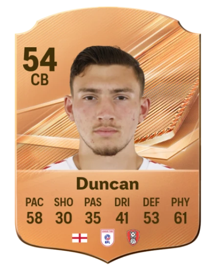 Duncan 54 Bronze CB FC 27 card