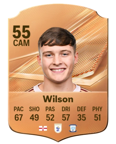 Wilson 55 Bronze CAM FC 27 card