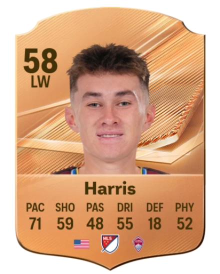 Harris 58 Bronze LW FC 27 card