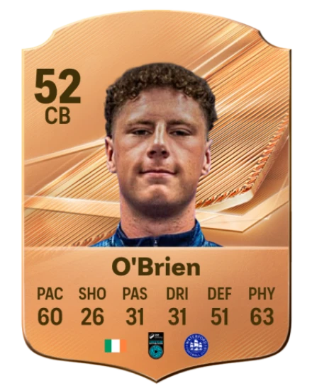 O'Brien 52 Bronze CB FC 27 card