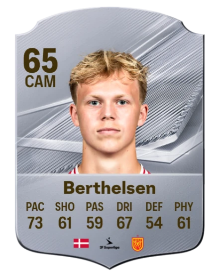Berthelsen 65 Silver CAM FC 27 card