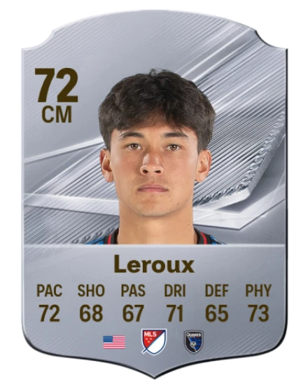 Leroux 72 Common CM FC 26 card