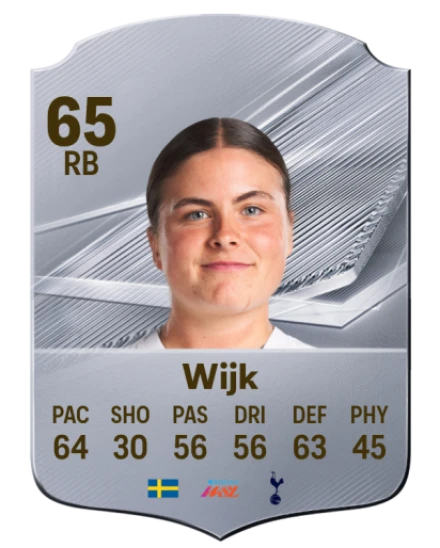 Wijk 65 Silver RB FC 27 card
