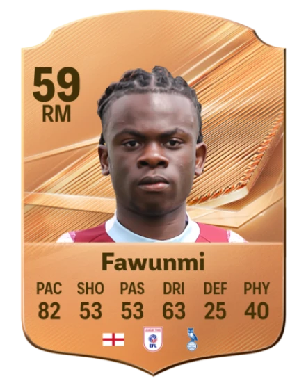 Fawunmi 59 Bronze RM FC 27 card