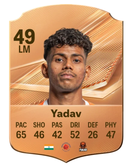 Yadav 49 Bronze LM FC 27 card