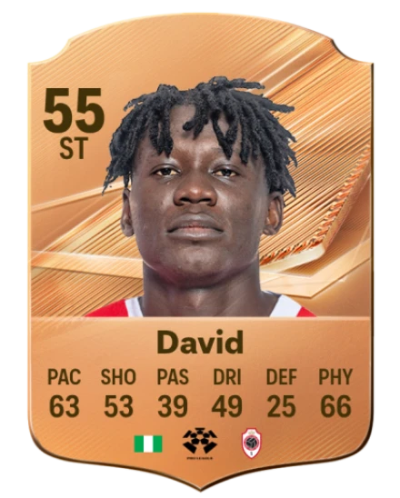 David 55 Rare ST FC 26 card