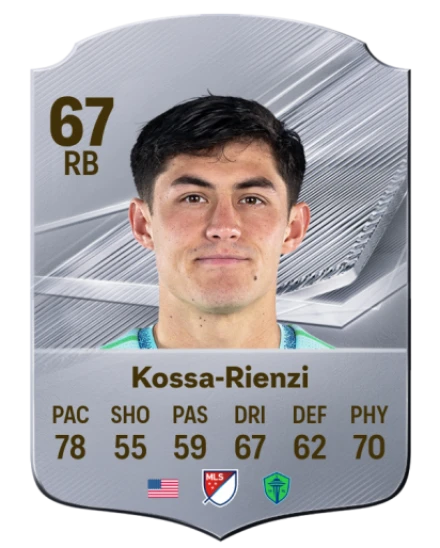 Kossa-Rienzi 67 Silver RB FC 27 card