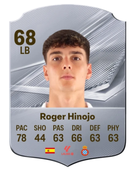 Roger Hinojo 68 Silver LB FC 27 card