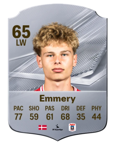 Emmery 65 Silver LW FC 27 card