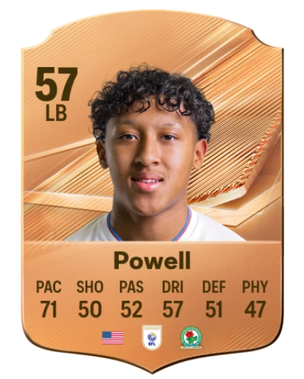 Powell 57 Bronze LB FC 27 card