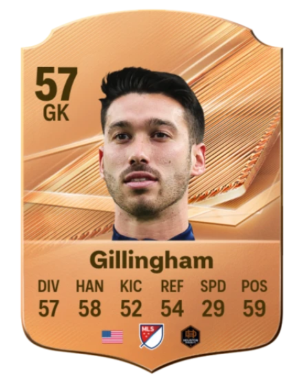 Gillingham 57 Bronze GK FC 27 card