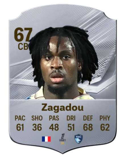 Zagadou 67 Silver CB FC 27 card