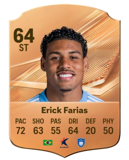Erick Farias 64 Bronze ST FC 27 card