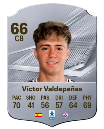 Víctor Valdepeñas 66 Silver CB FC 27 card