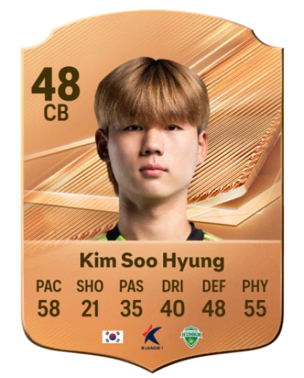 Kim Soo Hyung 48 Bronze CB FC 27 card