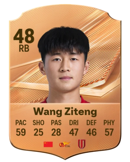 Wang Ziteng 48 Bronze RB FC 27 card