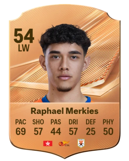 Raphael Merkies 54 Bronze LW FC 27 card