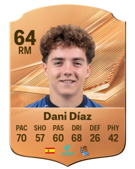Dani Díaz 64 Bronze RM FC 27 card