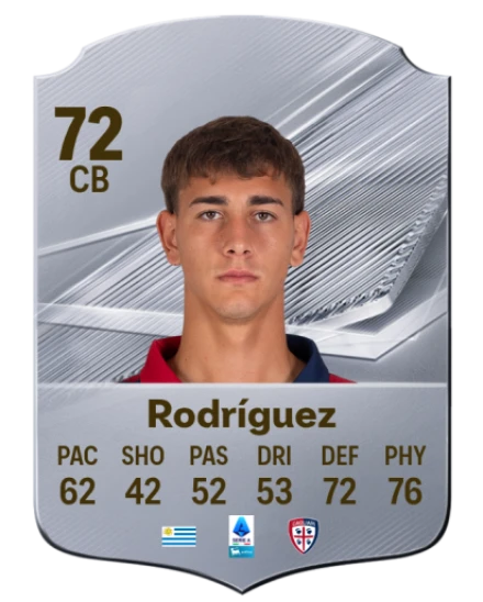 Rodríguez 72 Silver CB FC 27 card