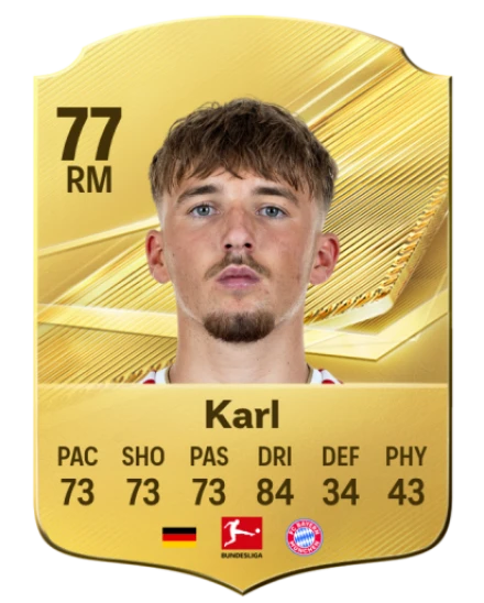 Karl 77 Gold RM FC 27 card