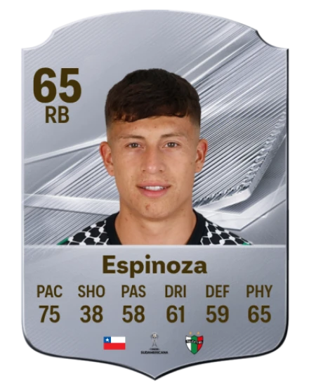 Espinoza 65 Silver RB FC 27 card