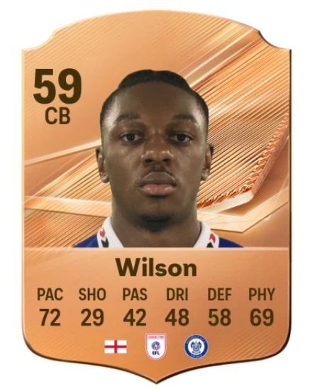 Wilson 59 Bronze CB FC 27 card