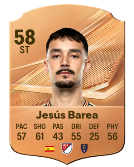 Jesús Barea 58 Bronze ST FC 27 card